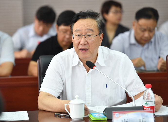 校长康乐作题为《抓紧新机遇汇聚新动能 全面开启部省合建太阳成tyc7111cc新征程》的汇报